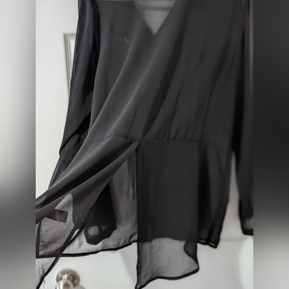 Sheer Black Blouse - Picture 3 of 7